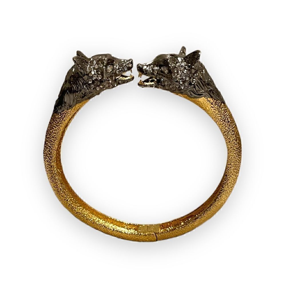 ❤️SOLD❤️ALEXIS BITTAR Crystal Elements Fox Head Cuff